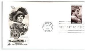 Scott #3181 Madam C.J. Walker 1998 First Day Cover FDC Artcraft